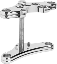 Load image into Gallery viewer, Accutronix Triple Tree Conversion Kit - 39 mm - Chrome - Raked - FXD - '00-'03 TWD39-EHLCK2 - Main Product View