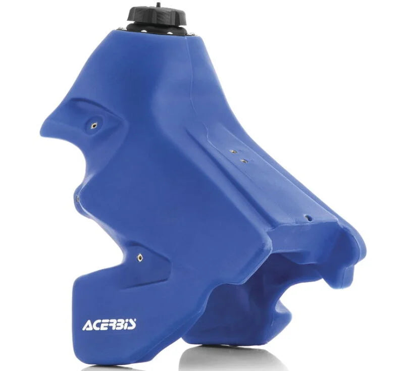 Acerbis 03-06 Yamaha WRF/YZF 3.3 Gallon Fuel Tank - YZ Blue - Side View