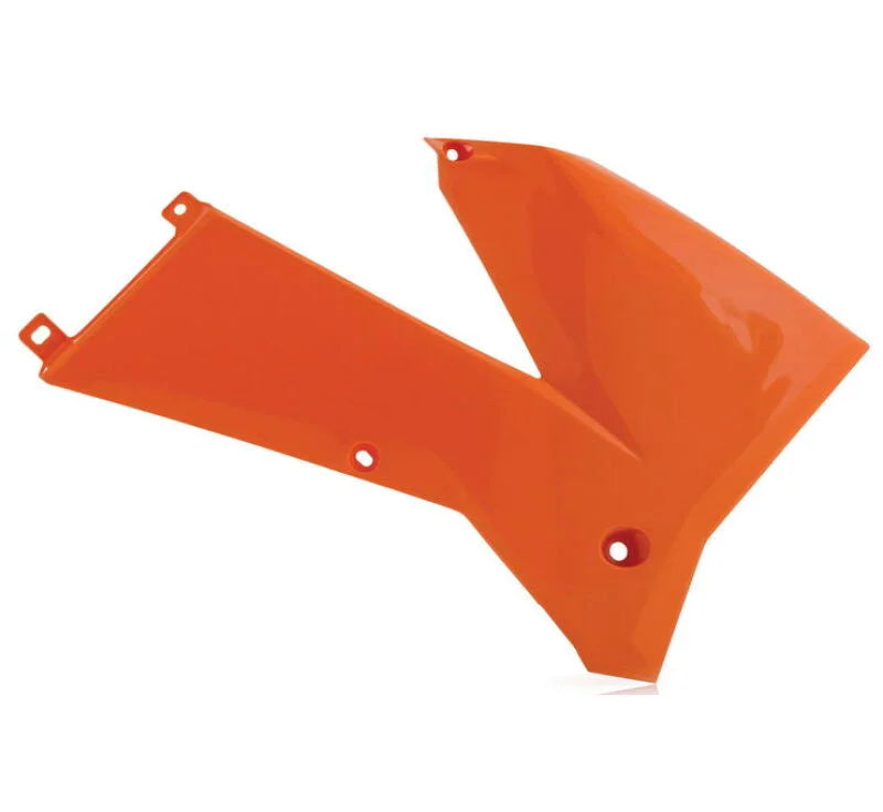 Acerbis 05-07 KTM EXC/ SX/XC/ 2005 GasGas MXC Radiator Shroud - Orange - Side View