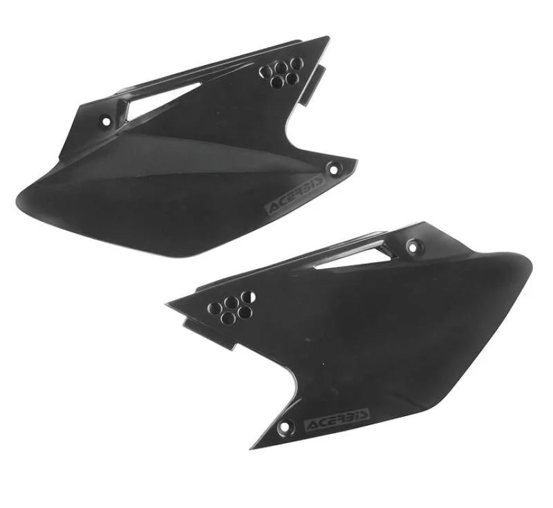 Acerbis 06-08 Kawasaki KX250F Side Panels - Black - Side View
