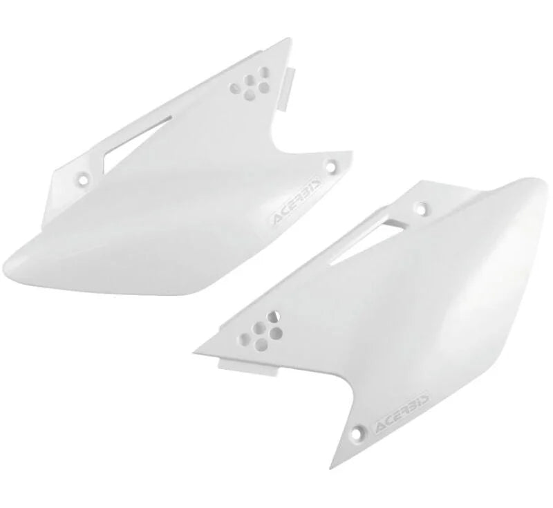Acerbis 06-08 Kawasaki KX250F Side Panels - White - Side View