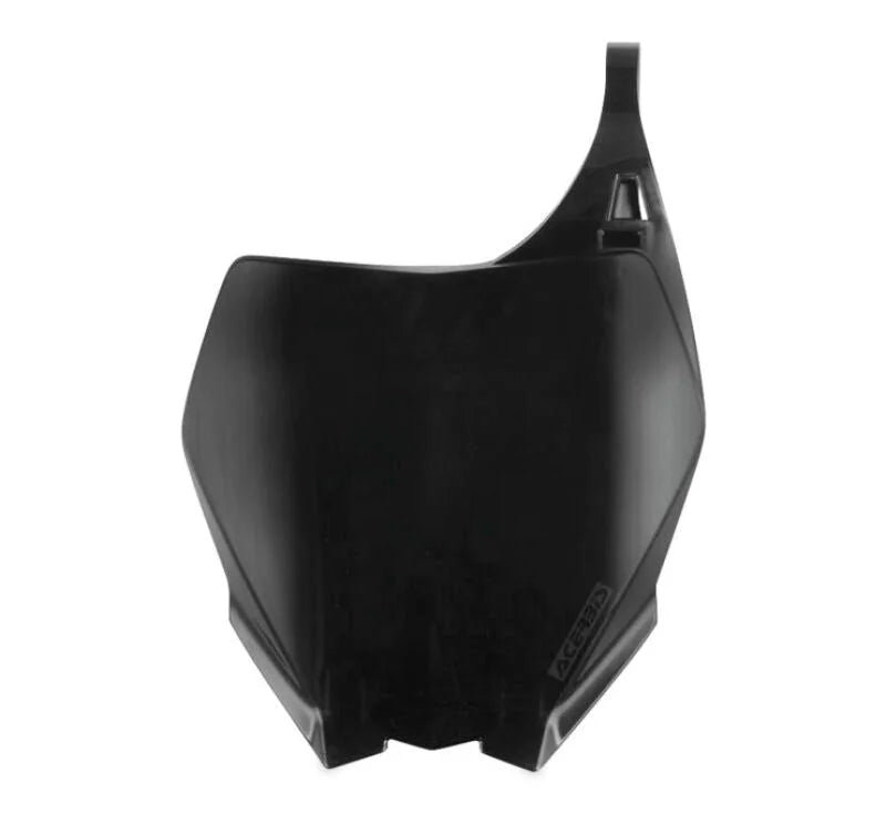 Acerbis 06-12 Yamaha YZ/06-09 YZ250F/450F Front Number Plate - Black - Side View
