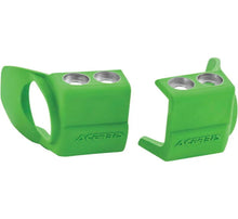 Load image into Gallery viewer, Acerbis 09+ Hon 250-450 CRF-R/X/RX/CRF450R-S/Kaw KX250F/450F/Beta Fork Shoe Protectors - Green - Main Product View