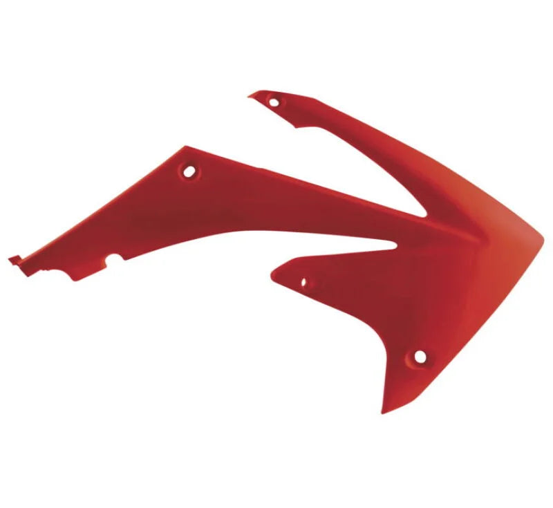Acerbis 10-13 Honda CRF250R/ 09-12 CRF450R Radiator Shroud - 00 CR Red - Side View