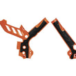 Load image into Gallery viewer, Acerbis 11-15 KTM SX125/150/SX250/XC/SX-F/XC-F/ EXC/XC-W/XCF-W Frame Guards- X-Grip - 16 Org/Black - Side View