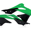 Load image into Gallery viewer, Acerbis 13-16 Kawasaki KX250F Radiator Shroud - Green/Black