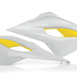 Load image into Gallery viewer, Acerbis 14-16 Husqvarna FC250-450/ TC125/ TC250/ TE125-300/ FE250-501 Radiator Shroud - Wht/Yellow