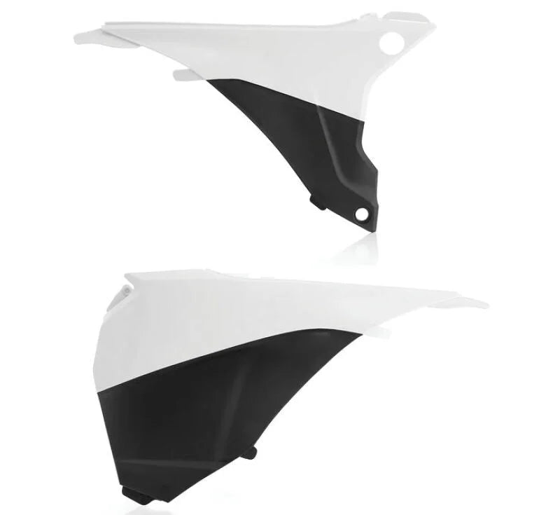 Acerbis 14-16 KTM EXC/EXC-F/XCF-W/XC-W Airbox Cover - White/Black - Side View
