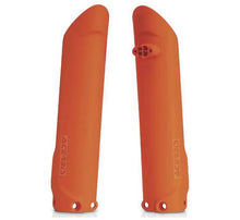 Load image into Gallery viewer, Acerbis 15-23 KTM SX/SX-F/XC/XC-F/ EXC/XC-W/XCF-W/ TC/FC/ 21-23 GasGas Lower Fork Cover Set - Org - Side View