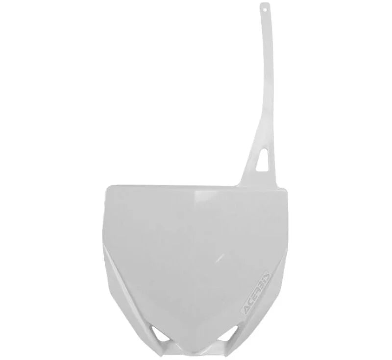 Acerbis 15+ Yamaha YZ85 Front Number Plate - White - Main Product View