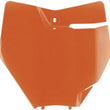 Load image into Gallery viewer, Acerbis 16-18 KTM 125-450 SX/ SX-F/ XC-F /XC Front Number Plate - KTM Orange - Side View