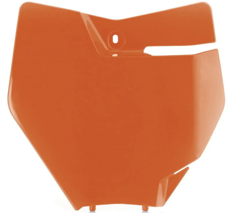 Acerbis 16-18 KTM 125-450 SX/ SX-F/ XC-F /XC Front Number Plate - KTM Orange - Side View