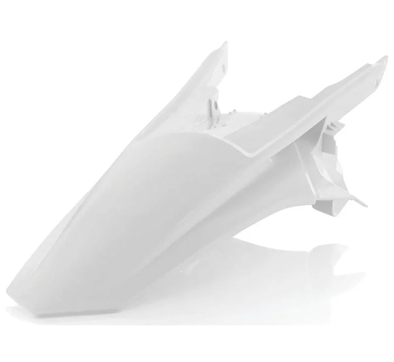 Acerbis 16-18 KTM SX125/150/ SX-F250-450/ XC-F250-450/ SX250/XC Rear Fender - White - Side View