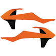 Load image into Gallery viewer, Acerbis 16-19 KTM 125-450 SX/ SX-F/ XC-F /XC/XC-W/ EXC Radiator Shroud - 16 Orange/Black - Main Product View