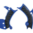 Load image into Gallery viewer, Acerbis 16-19 Yamaha YZ250F/YZ450F/YZ250FX/YZ450FX/WR250F/450F Frame Guards- X-Grip - Blue/Black - Main Product View