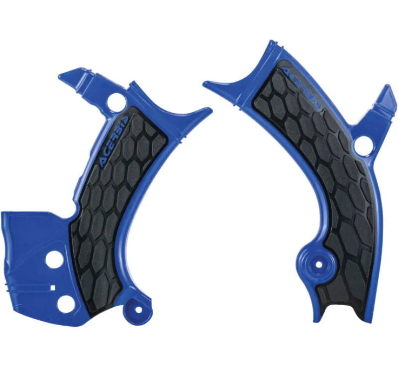 Acerbis 16-19 Yamaha YZ250F/YZ450F/YZ250FX/YZ450FX/WR250F/450F Frame Guards- X-Grip - Blue/Black - Main Product View