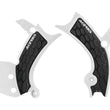 Load image into Gallery viewer, Acerbis 16-19 Yamaha YZ250F/YZ450F/YZ250FX/YZ450FX/WR250F/450F Frame Guards- X-Grip - White/Black - Side View