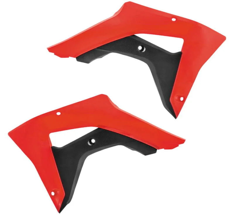Acerbis 17-21 Honda CRF250RX/ CRF450L/ CRF450RX/ CRF450X Radiator Shroud - Red/Black - Main Product View