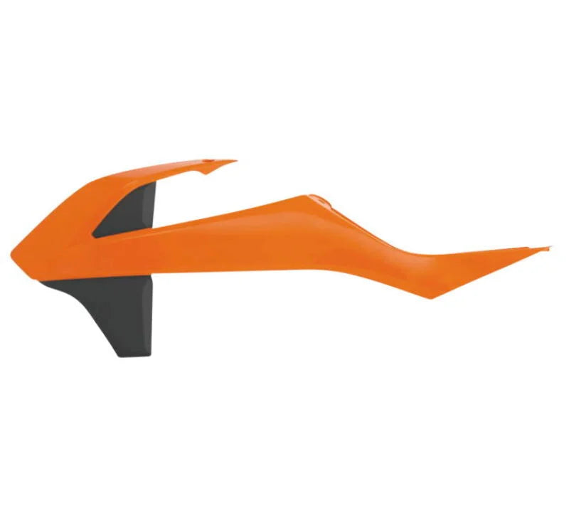 Acerbis 18-24 KTM SX85/ 21-24 GasGas MC85 Radiator Shroud - 16 Orange/ Black - Side View
