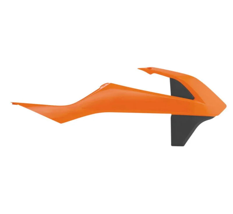 Acerbis 18-24 KTM SX85/ 21-24 GasGas MC85 Radiator Shroud - 16 Orange/ Black - Detail View