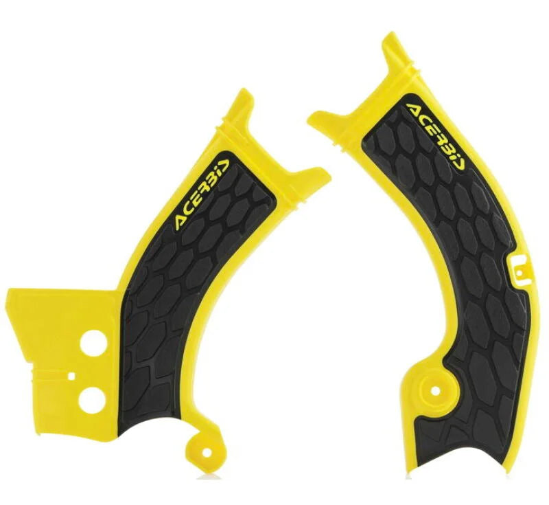Acerbis 18-24 Suzuki RMZ250/ RMZ450 Frame Guard X Grip - Yellow/Black - Main Product View