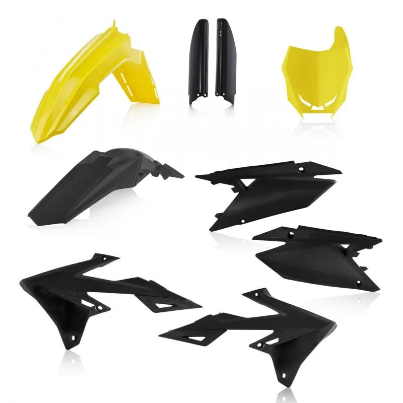 Acerbis 18-24 Suzuki RMZ250/ RMZ450 Full Plastic Kit - Yellow/Black