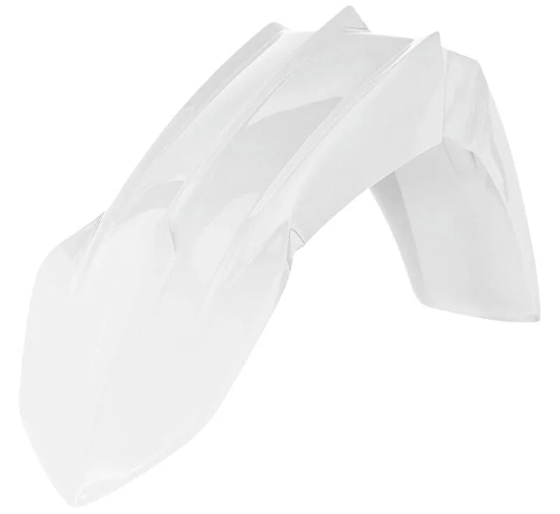 Acerbis 18-24 Yamaha YZ125/X/ YZ250/X/ F/ FX/ YZ450F/FX/ WR250F/ WR450F Front Fender - White - Side View