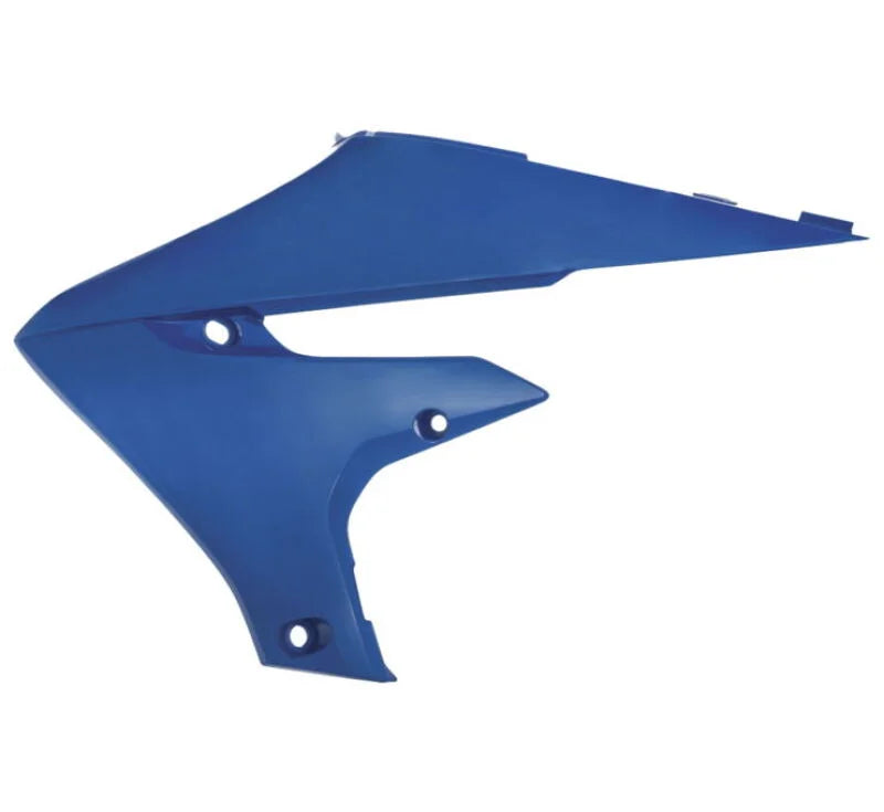 Acerbis 18-24 Yamaha YZ250F/ YZ250FX/ YZ450F/ YZ450FX/ WR250F/WR450F Radiator Shroud - YZ Blue - Side View