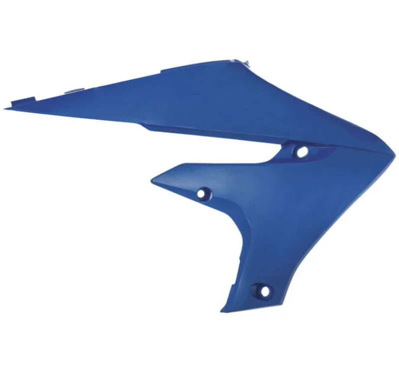 Acerbis 18-24 Yamaha YZ250F/ YZ250FX/ YZ450F/ YZ450FX/ WR250F/WR450F Radiator Shroud - YZ Blue - Detail View