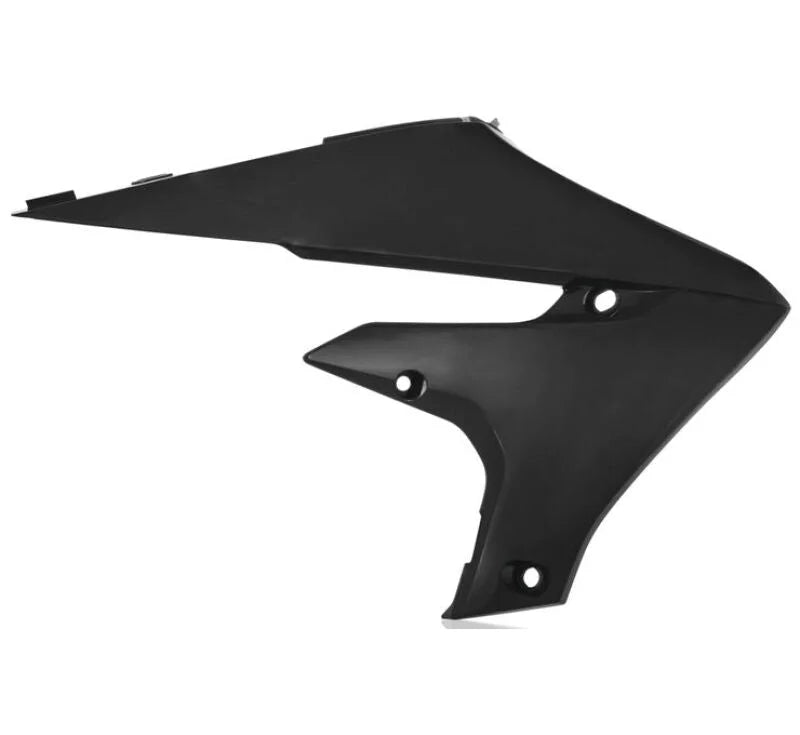 Acerbis 18+ Yamaha YZ250F/YZ450FX/WR450F/ YZ250FX/WR250F/ YZ450F Radiator Shroud - Black - Detail View