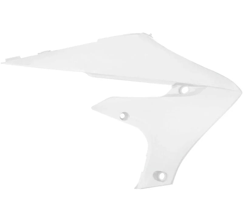 Acerbis 18+ Yamaha YZ250F/YZ450FX/WR450F/ YZ250FX/WR250F/ YZ450F Radiator Shroud - White - Detail View