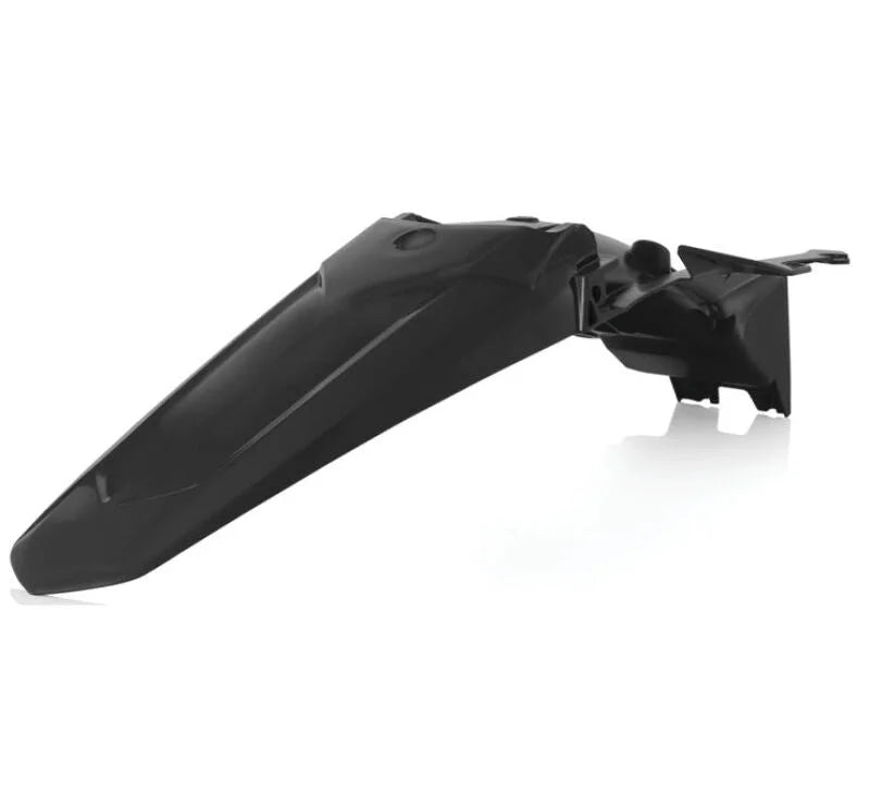Acerbis 18+ Yamaha YZ250F/YZ450FX/WR450F/ YZ250FX/WR250F/ YZ450F Rear Fender - Black - Side View
