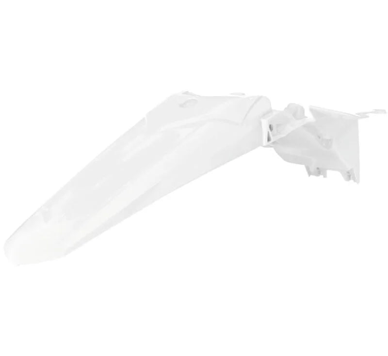 Acerbis 18+ Yamaha YZ250F/YZ450FX/WR450F/ YZ250FX/WR250F/ YZ450F Rear Fender - White - Side View