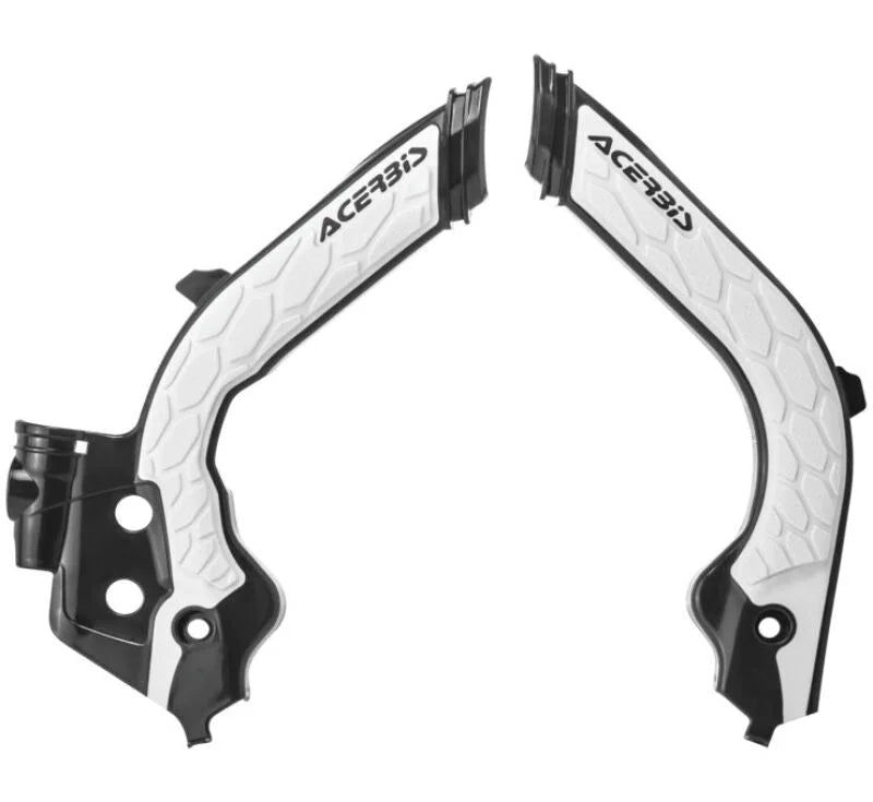 Acerbis 19-23 Husqvarna 125-501s TC/FC/ FX/FE/TE/TX/ 21-23 GasGas Frame Guard X Grip - Black/White - Main Product View