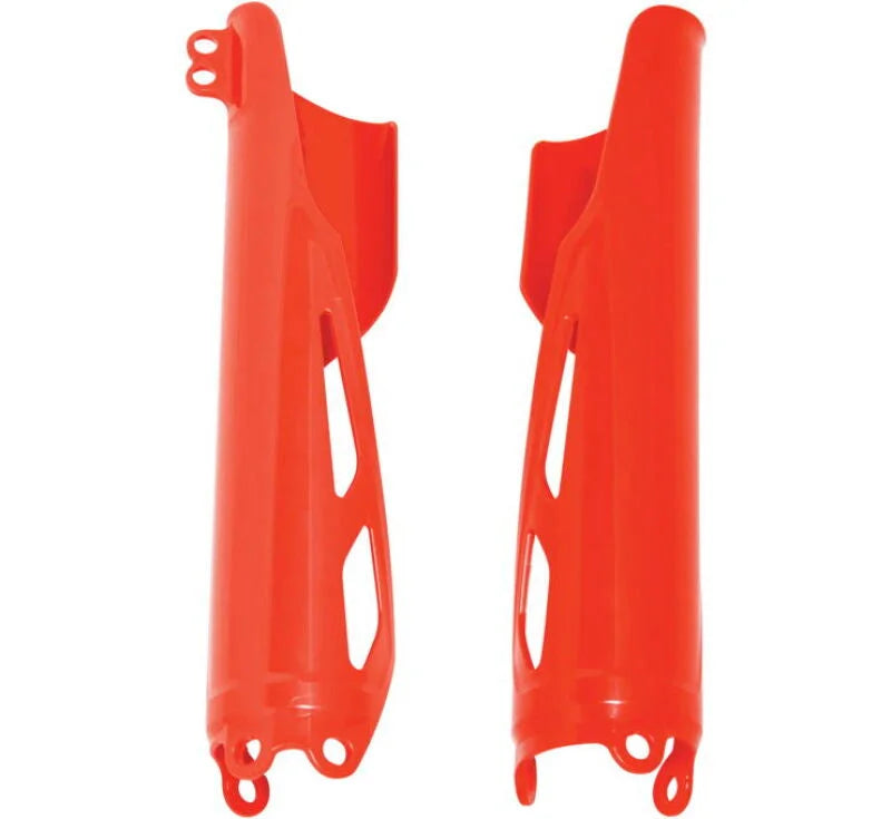 Acerbis 19-24 Honda CRF250R/250RX/450R/450RX/CRF450R-S/ CRF450L/CRF450X Lower Fork Cover Set - Red - Side View