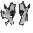 Load image into Gallery viewer, Acerbis 19+ Yamaha Tenere 700 Frame Guards- X-Grip - Black/Silver