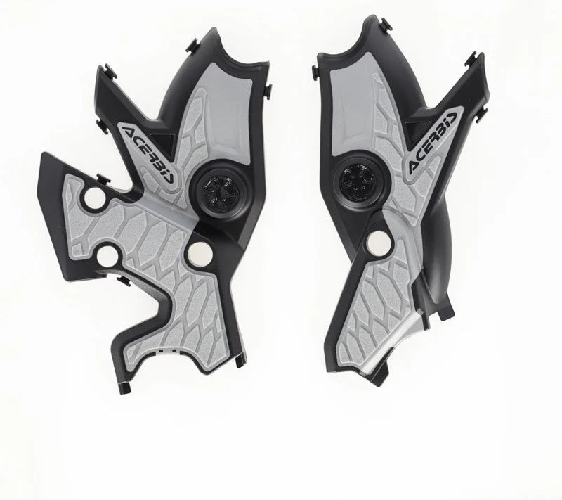 Acerbis 19+ Yamaha Tenere 700 Frame Guards- X-Grip - Black/Silver