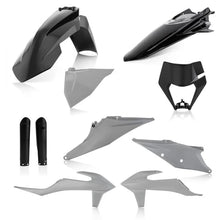 Load image into Gallery viewer, Acerbis 20-23 KTM 150-500 XCF-W/ XC-W-tpi/ EXC-tpi/ EXC-F Full Plastic Kit - Gray/Black
