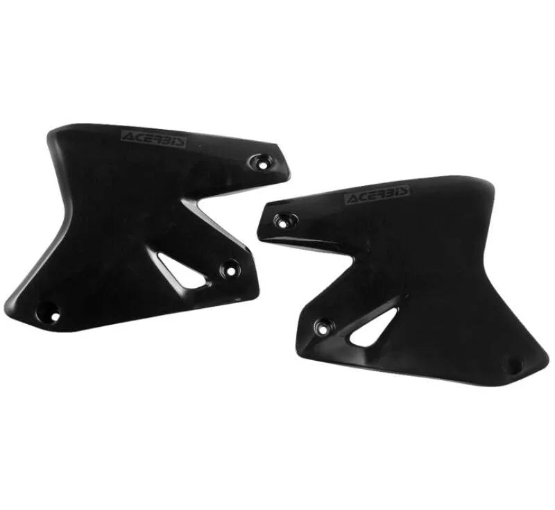 Acerbis 2003 Kawasaki KLX400/ 00-24 Suzuki DRZ400/ DRZ400S Radiator Shroud - Black - Main Product View