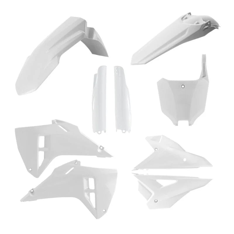 Acerbis 2025 Honda CRF250R/ CRF450R Full Plastic Kit - White - Side View