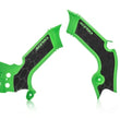 Load image into Gallery viewer, Acerbis 21+ Kawasaki KX250/ 19-23 KX450 Frame Guards- X-Grip - Green/Black
