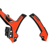 Load image into Gallery viewer, Acerbis 23+ KTM EXC-F/ SX/ SX-F/ XC/ XC-F/ XC-W/ XCF-W Frame Guards- X-Grip - Black/16 Orange