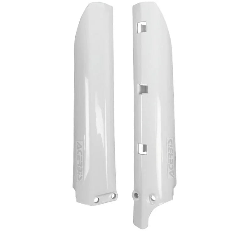 Acerbis 93-01 Yamaha YZ80/ 02-18 YZ85 Lower Fork Cover Set - White - Main Product View