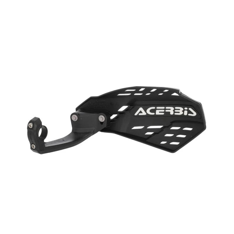 Acerbis Linear Vented Handguard - Black/White - Detail View