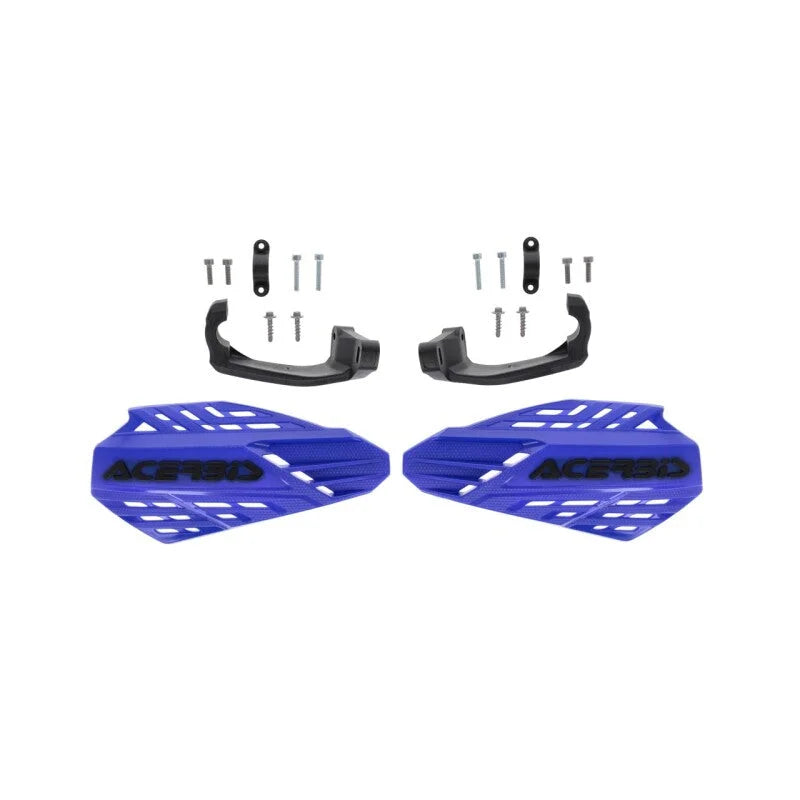 Acerbis Linear Vented Handguard - Blue/Black - Side View