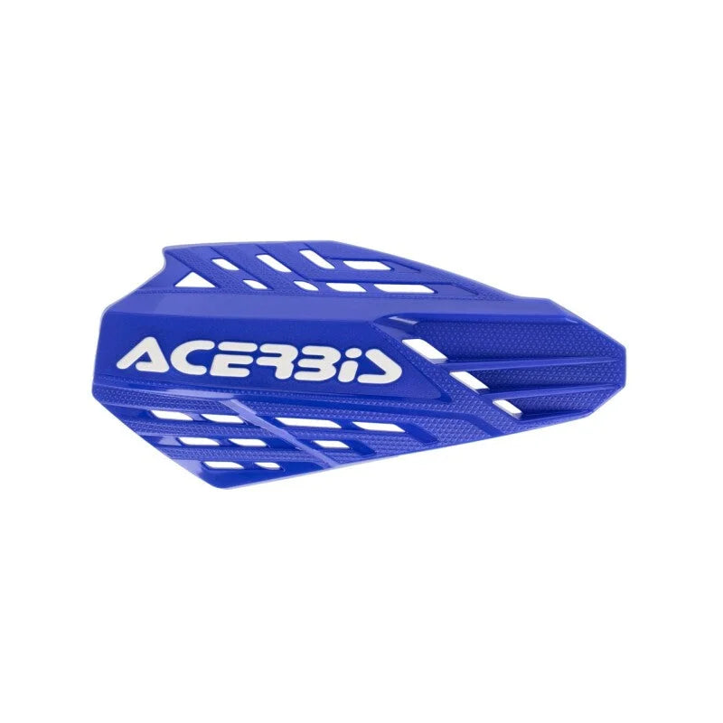 Acerbis Linear Vented Handguard - Blue/White - Back View