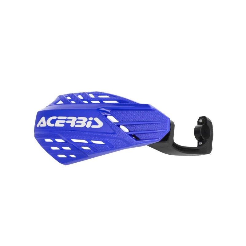 Acerbis Linear Vented Handguard - Blue/White - Installation View