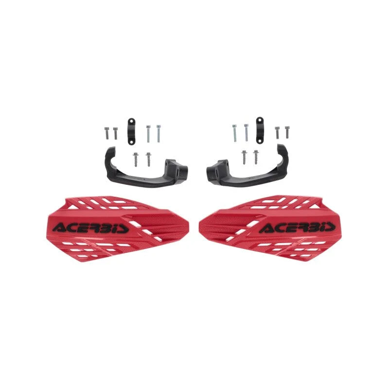 Acerbis Linear Vented Handguard - Gas Gas Red/Black - Back View