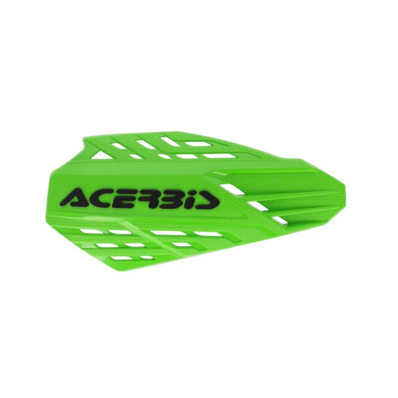 Acerbis Linear Vented Handguard - Green/Black - Side View