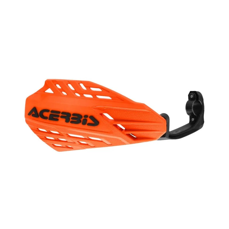 Acerbis Linear Vented Handguard - Orange/Black - Installation View